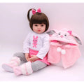 Rosie, 19 inch reborn baby doll with her bunny hood